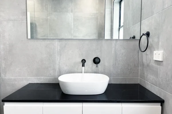 image of a bathroom vanity that took place on Bathroom Renovations Homebush West