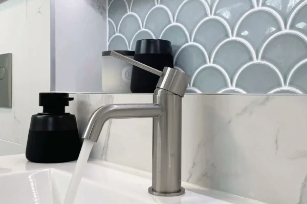 image of a faucet in a bathroom vanity