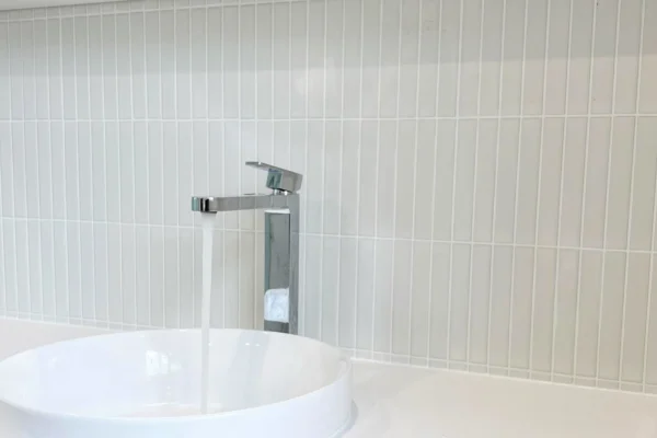 image of a working faucet newly installed in lugarno bathroom renovations