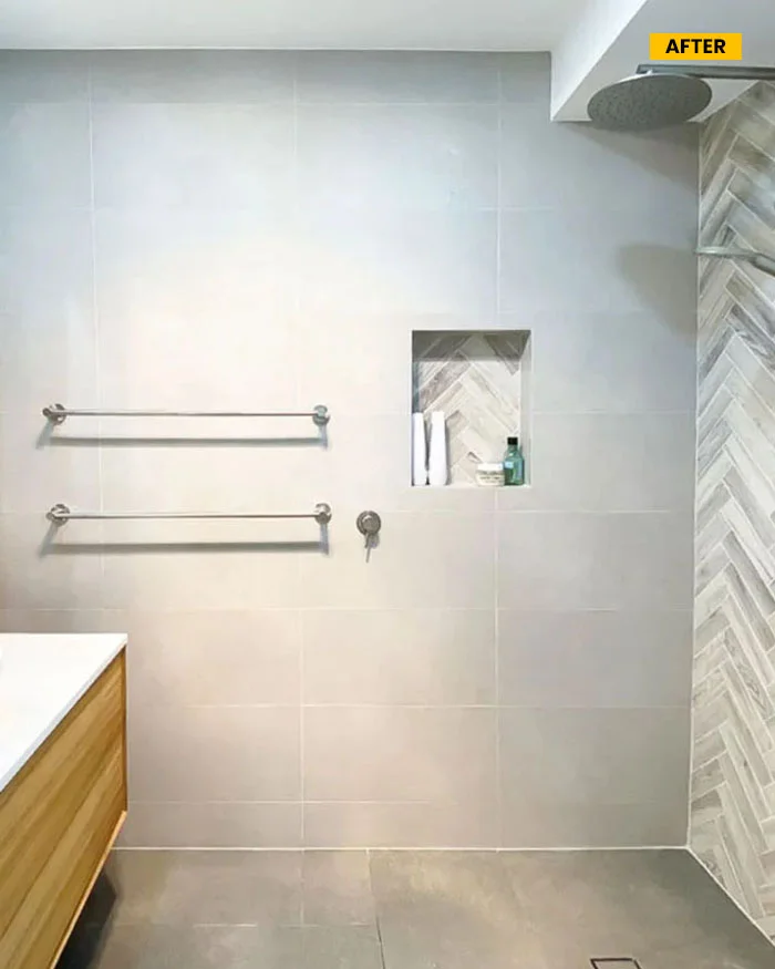 an image after bathroom renovation in quakers hill was completed