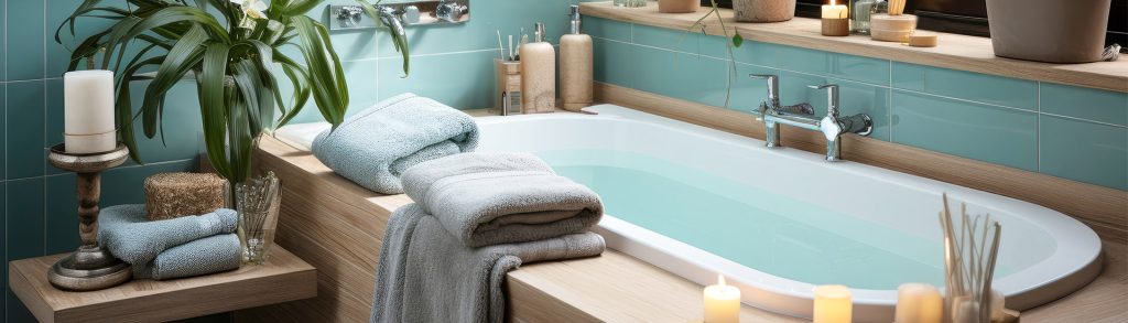 turn bathroom into spa
