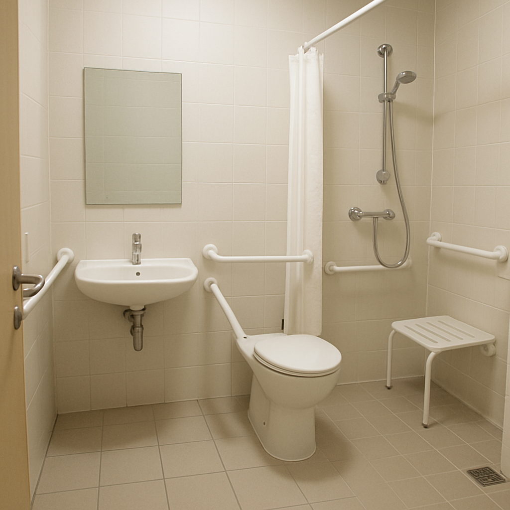 sample photo for topic on small bathroom ideas for handicap