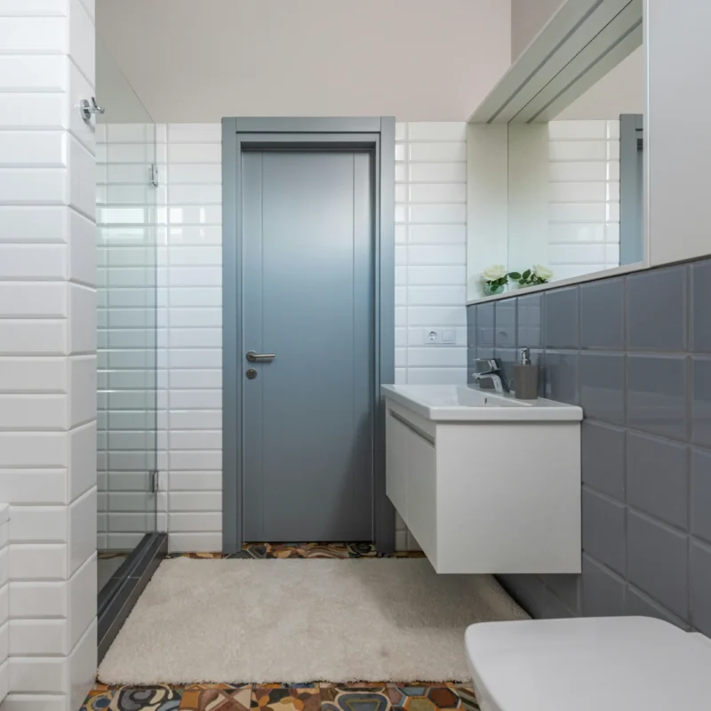 image of a bathroom with tiles