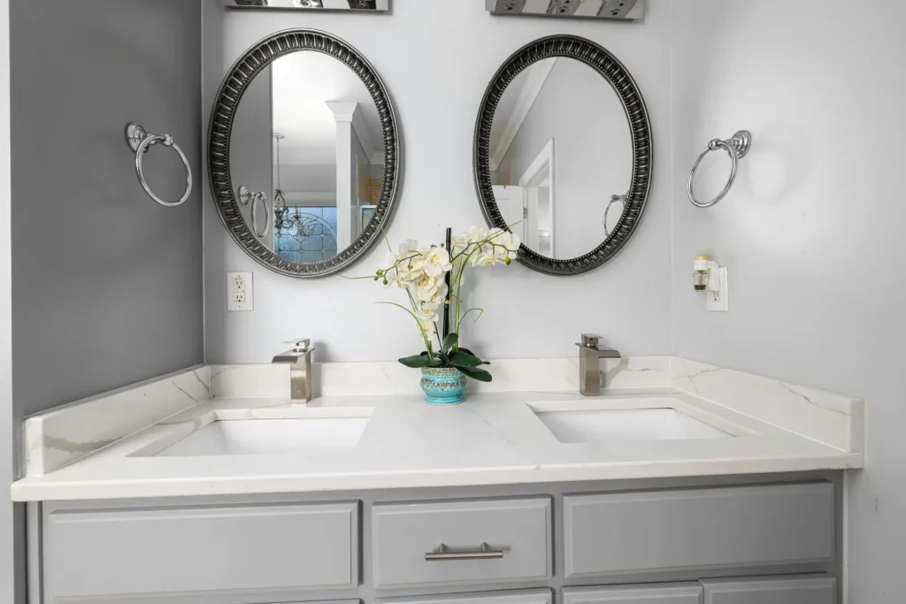 sample photo of double bathroom vanity