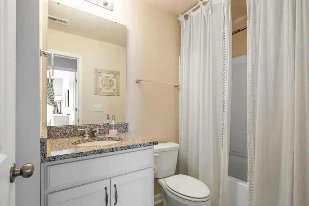 sample image of bathroom vanity beside a toilet