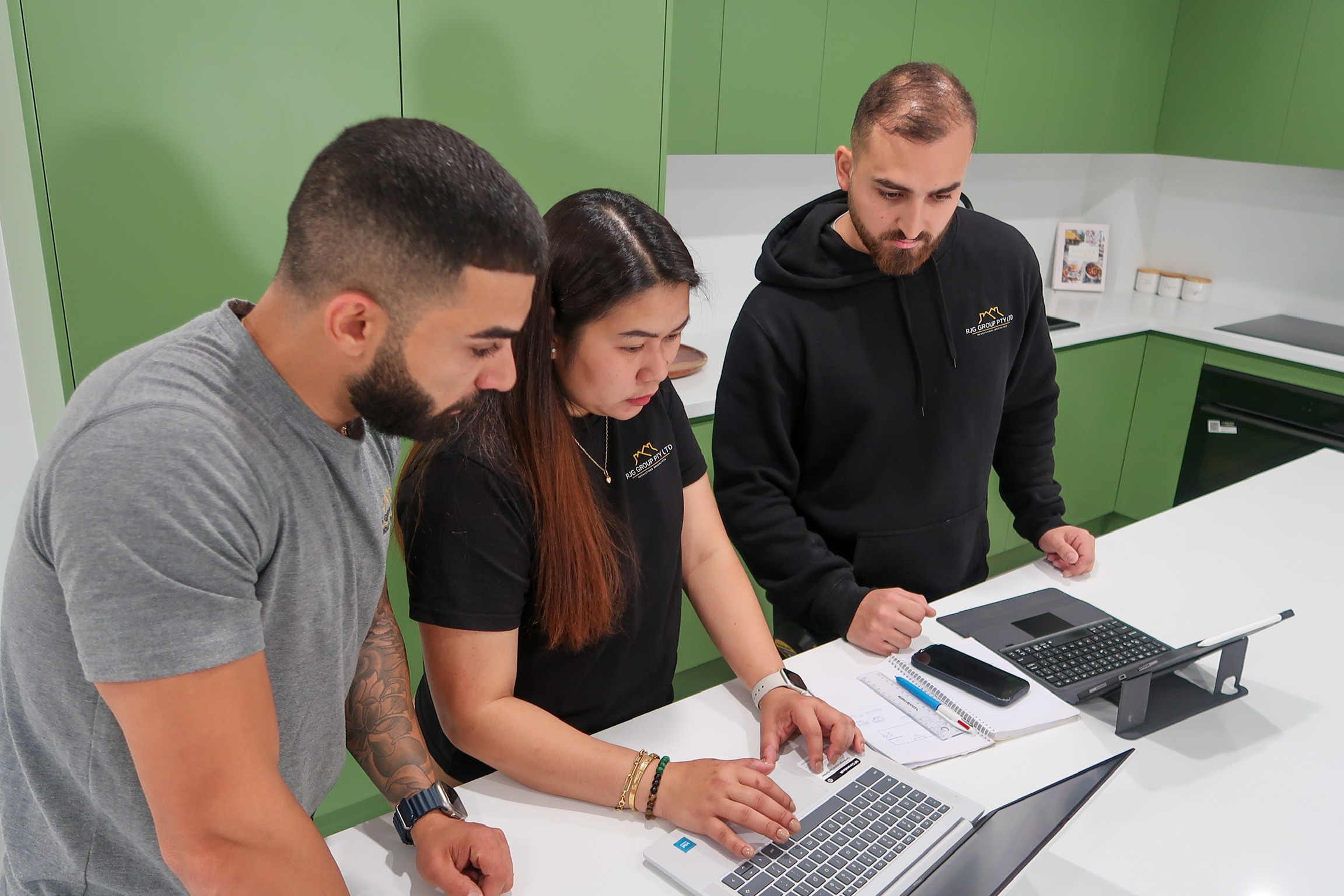 image of RJG Group team for bathroom renovation experts in Sydney