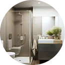 Custom shower screen
