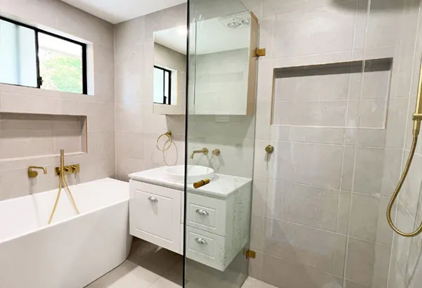 Completed RJG bathroom in Kareela